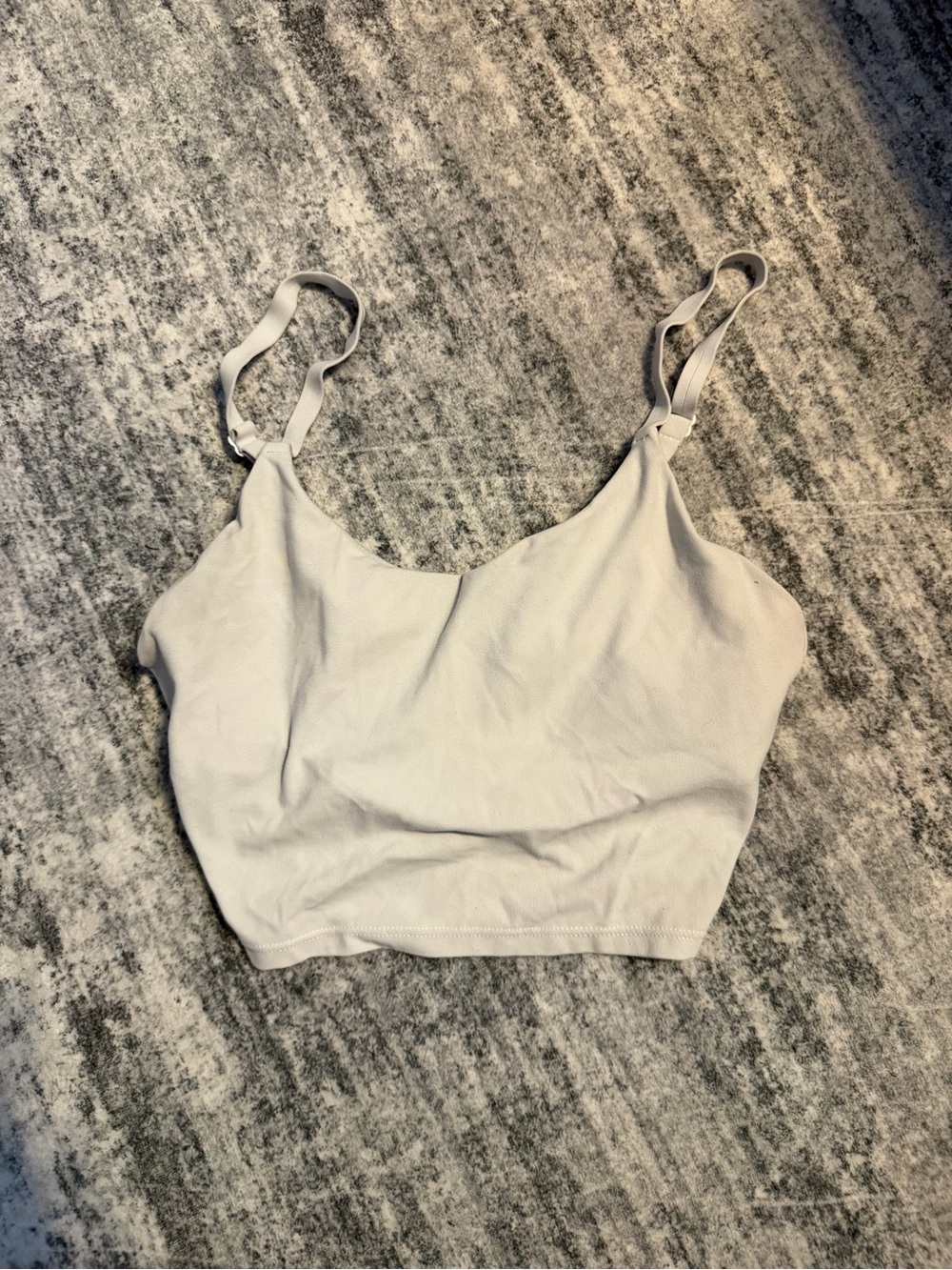 Athleta Light Gray Seamless Crop Bralette